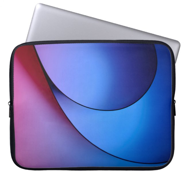 BLUE AND RED LIGHT ILLUSTRATION LAPTOPSCHUTZHÜLLE (Vorderseite)