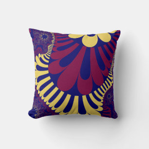 Blue and Red Loop Kissen