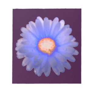 Blue and Red Marigold Notepad Notizblock