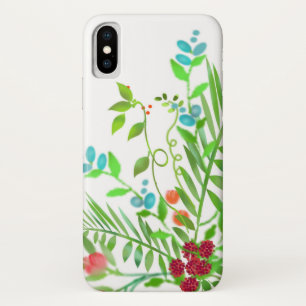 Blue and Red Wildblume Bouquet iPhone / iPad Gehäu Case-Mate iPhone Hülle