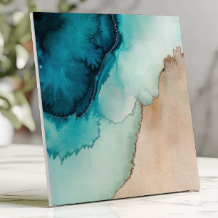 Blue and Sand Water color Fliese