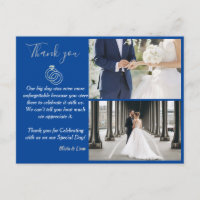 Blue and Silver Wedding Ring Vielen Dank