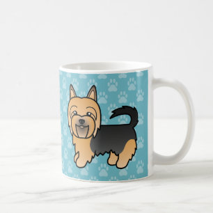 Blue And Tan Cartoon Australian Terrier Kaffeetasse