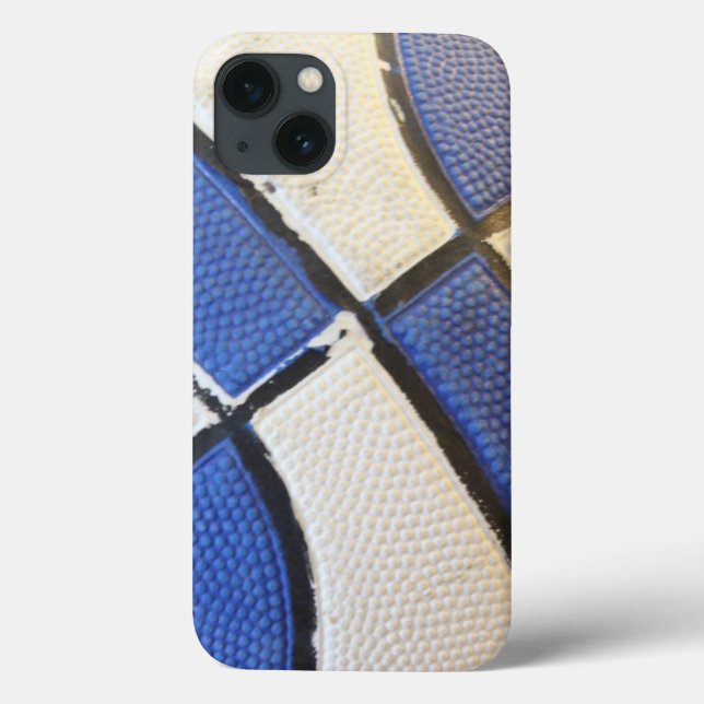 Blue and White Basketball Phone Case (Rückseite)