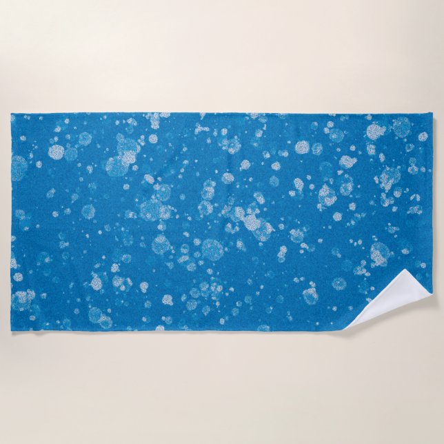 Blue and white beach towel strandtuch (Vorderseite)