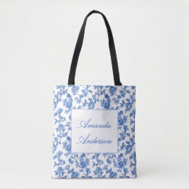 Blue and White Chinoiserie Tote Bag Tasche