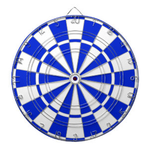 Blue and White Dart Board Dartscheibe