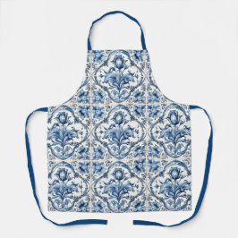 Blue and White Holland Tile Schürze