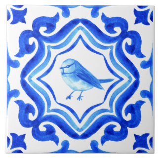 Blue and white Italian Hand Painted Mediterranean  Fliese