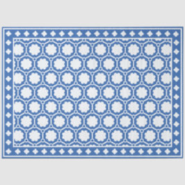 Blue and White Modern Bone Inlay Decoupage Paper Seidenpapier