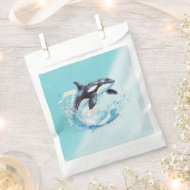 Blue and White Ocean Beach Nautical Geschenktütchen