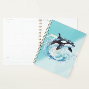 Blue and White Ocean Beach Nautical Planer