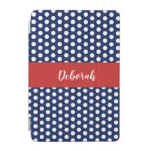 Blue and White Polka Dots iPad Air Hüllen