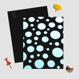 Blue and White Polka Dots Retro Scrapbook Paper