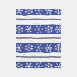 Blue and White Snowflake Throw #HolidayZ Fleecedecke