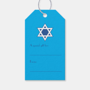 Blue and White Star von David Geschenkanhänger