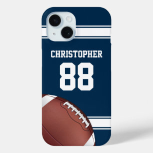Blue and White Stripes Jersey Fußball Case-Mate iPhone Hülle