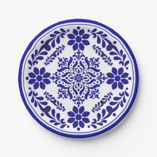 Blue and White Talavera Three Pappteller