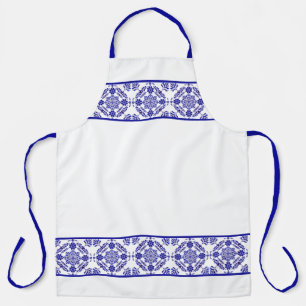 Blue and White Talavera Three Schürze