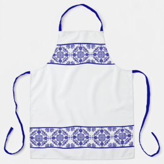 Blue and White Talavera Three Schürze
