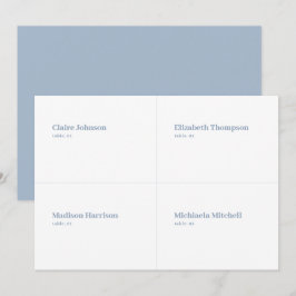Blue and White Wedding Platzkarte DIY