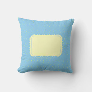 Blue and Yellow Baby Dots Kissen