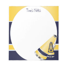 Blue and Yellow Chepad Notepad