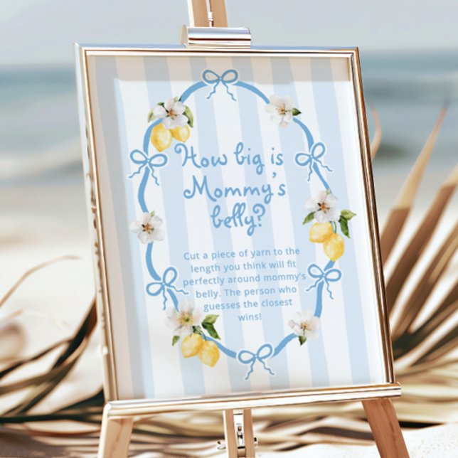 Blue and Yellow Lemon Baby Showroom Bly Game Poster (Von Creator hochgeladen)