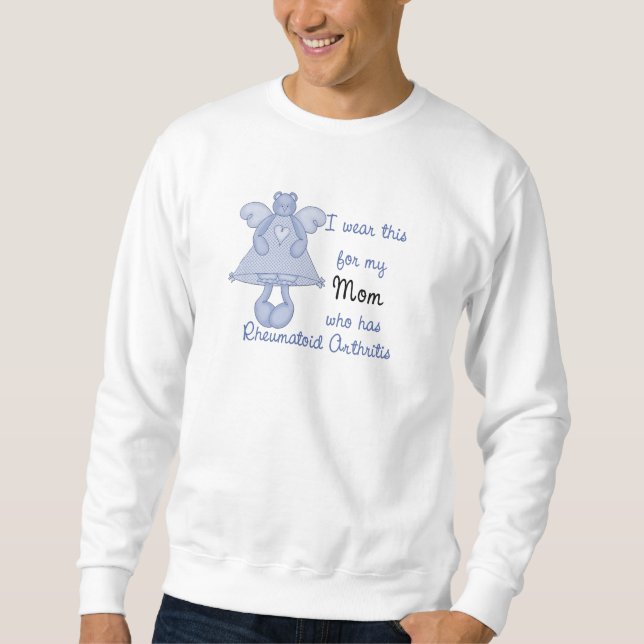 Blue Angel Bear: Ich trage für Mama RA Design Sweatshirt (Vorderseite)