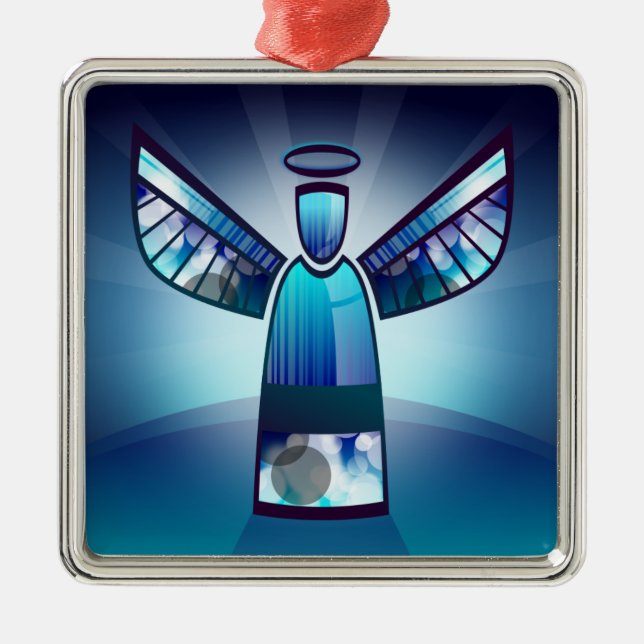 Blue Angel Ornament Aus Metall (Vorne)