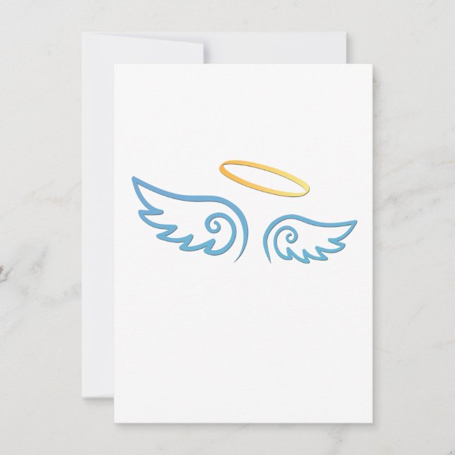 Blue Angel Wings mit Halo (Vorderseite)