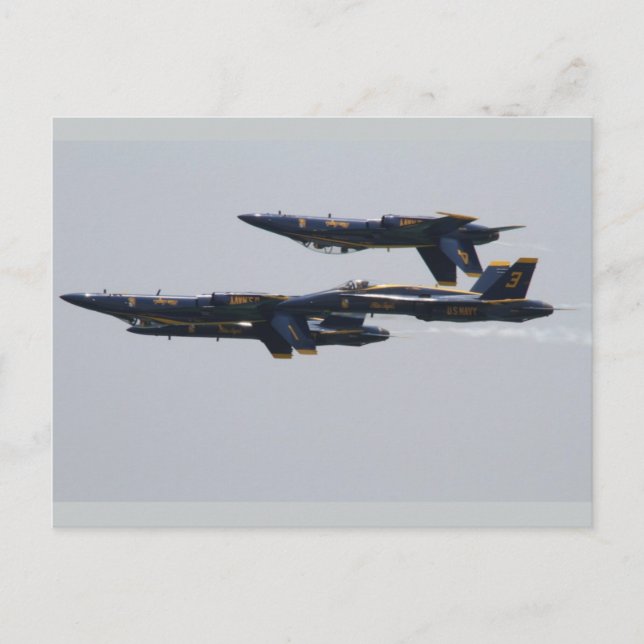 Blue Angels fliegen über Pensacola Beach, Florida Postkarte (Vorderseite)