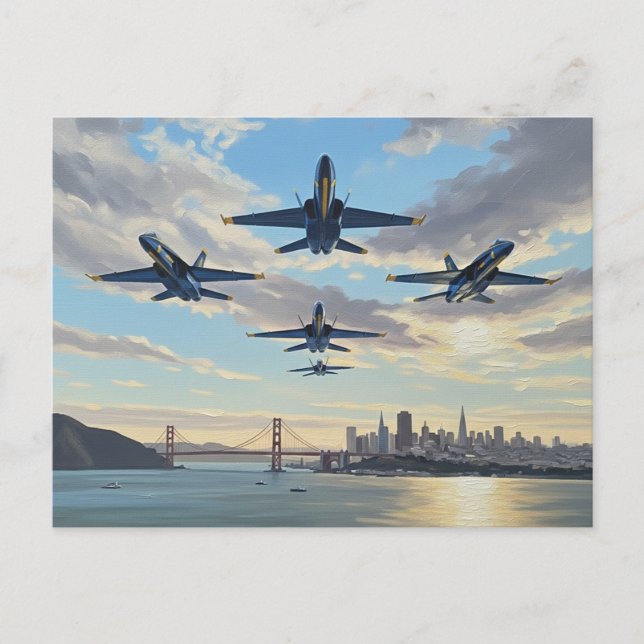 Blue Angels in San Francisco Postkarte (Vorderseite)