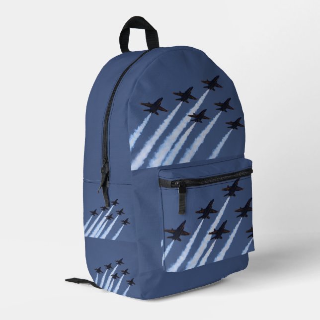 Blue Angels Jet Avions Volant Boys Sac à dos (Coin arrière gauche)