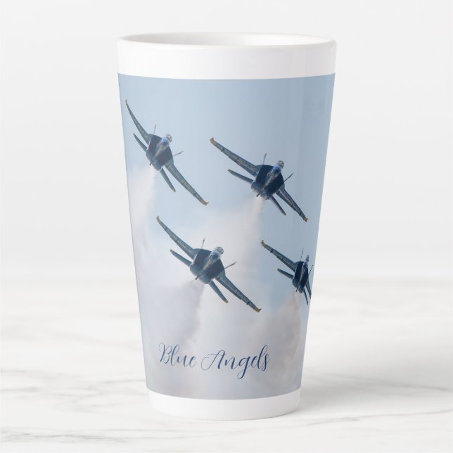 Blue Angels Latte Tasse (Vorderseite)
