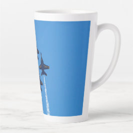 Blue Angels Latte Tasse