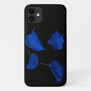 Blue Apricot Tree Feuille iPhone 11 Coque