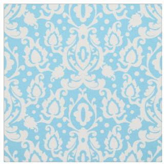 Blue Aqua Casbah Damask Stoff