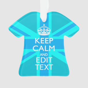 Blue Aqua Gardez Le Calme Et Votre Texte Union Jac