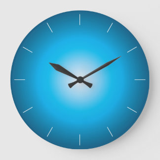 BLUE AQUA | Glow Design Große Wanduhr