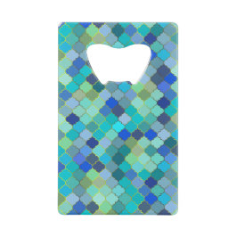 Blue Aqua Moroccan Mosaic