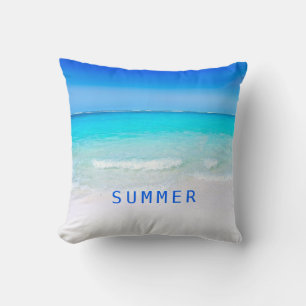 Blue Aqua Ocean Sea Beach Personal Kissen