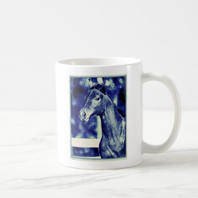 Blue Arabian Digital Art Kaffeetasse (Rechts)