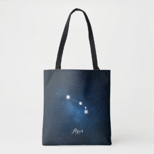 Blue Aries Zodiac Sign Constellation Tasche
