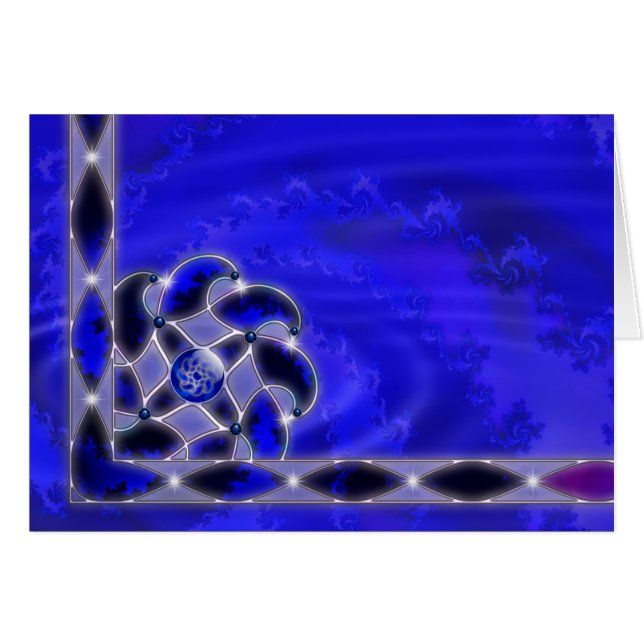 Blue As the Sea Card (Devant horizontal)