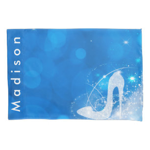 Blue Aschenella Sparkle High Heel Personalisiert Kissenbezug