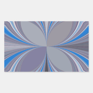 Blue Ash Gray Polka Dot Textur Kunst drucken Rechteckiger Aufkleber