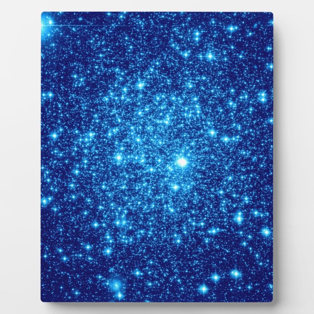 Blue Astral Glitzer Fotoplatte (Vorderseite)
