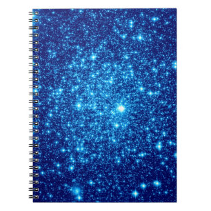 Blue Astral Glitzer Notizblock