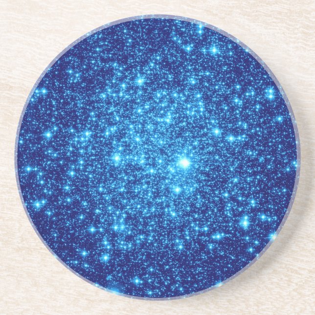 Blue Astral Glitzer Untersetzer (Vorne)